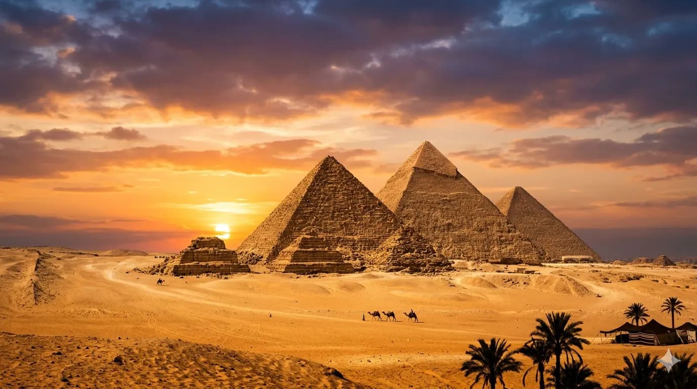 Pyramids of Giza, the Sphinx & the Grand Egyptian Museum